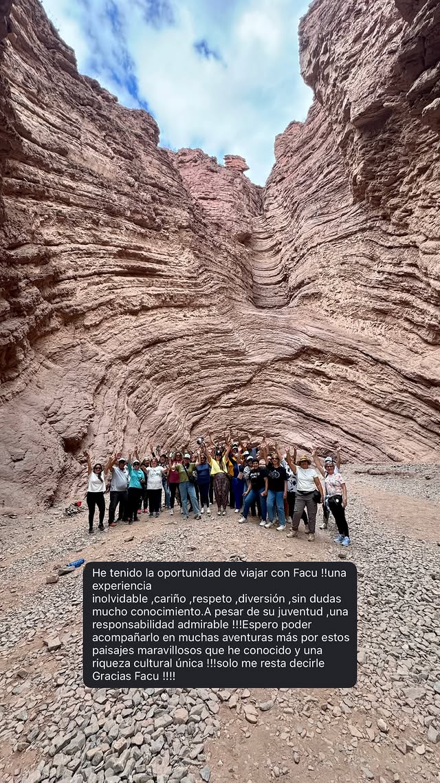 Grupo en cañón norte Argentina