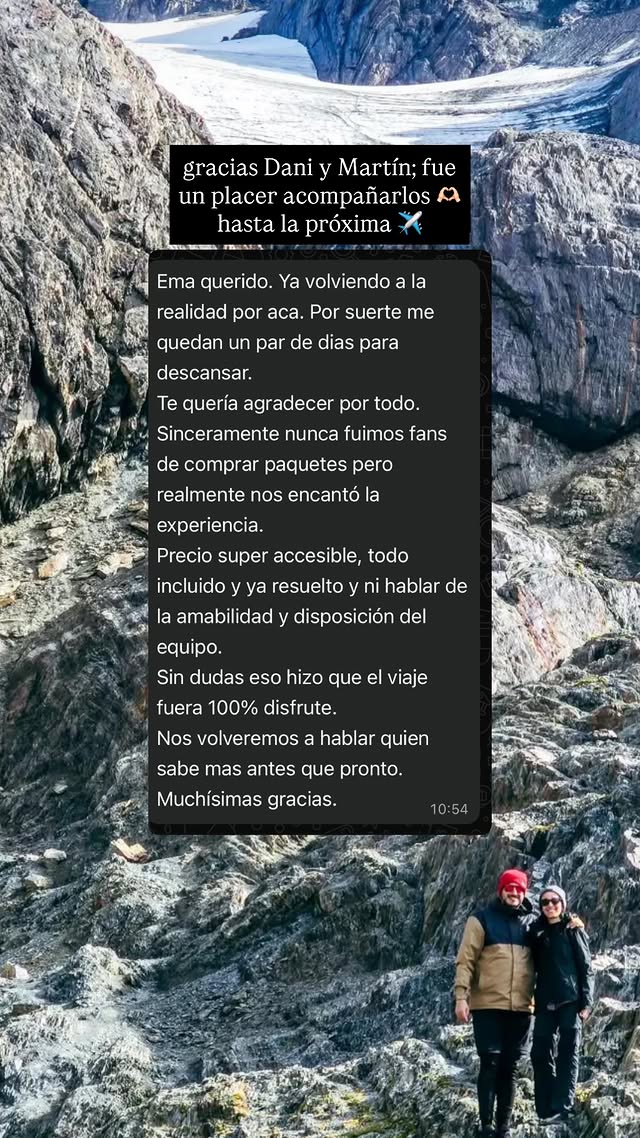Pareja en Patagonia